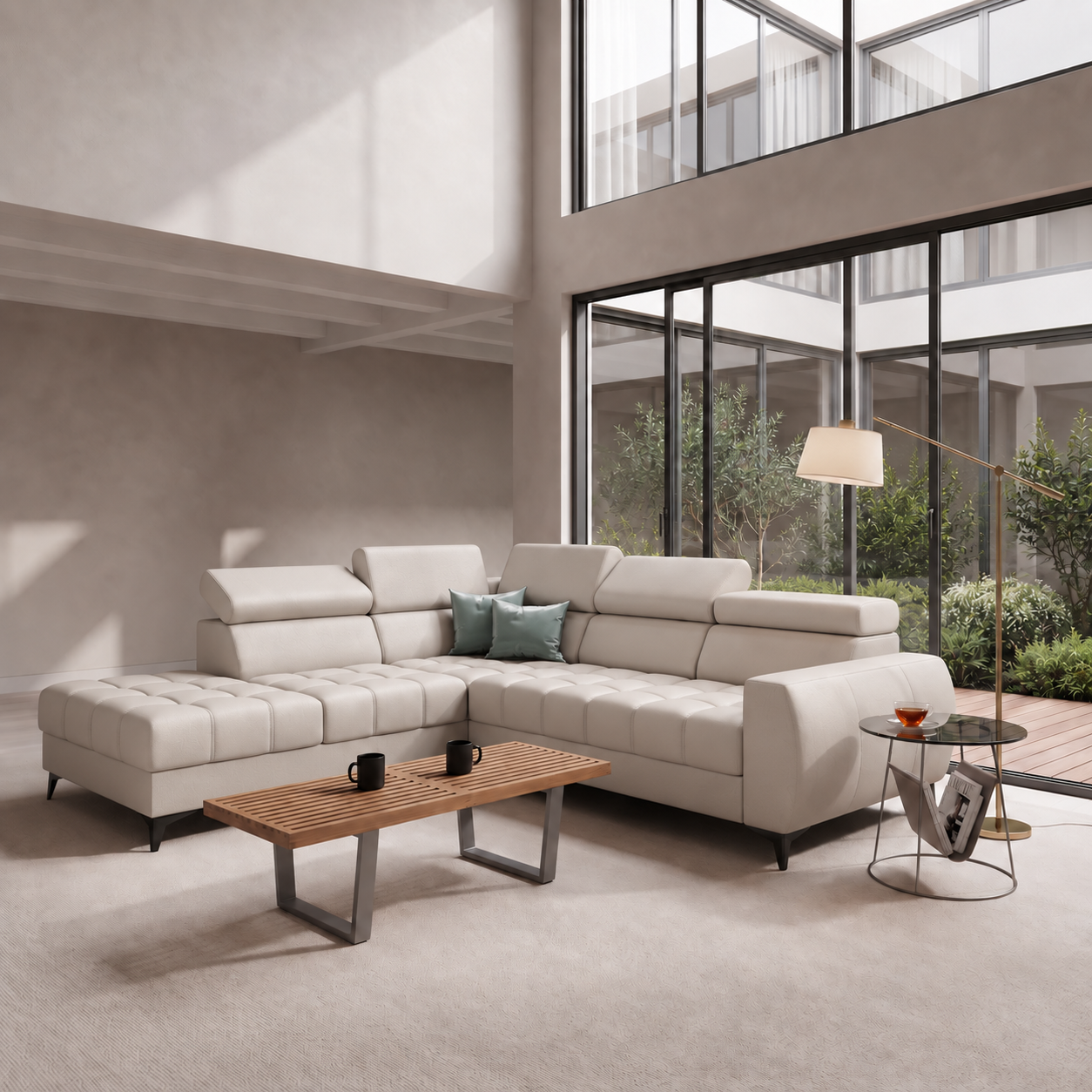 Leder Ecksofas