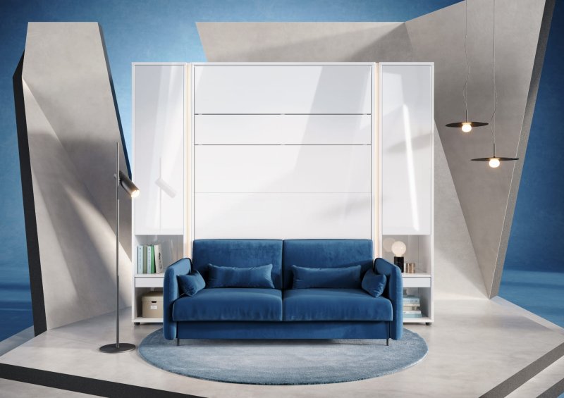 Bed Concept mit Sofa dunkelblau