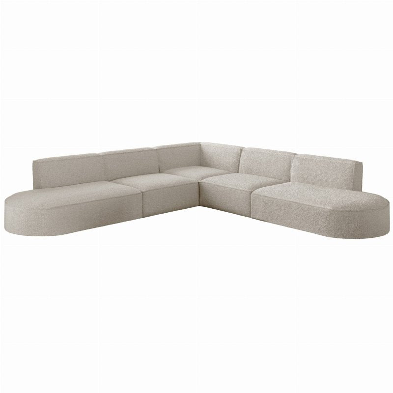 Ecksofa PARMA CORNER 276×276 cm – komfortabel, breit & universal für jedes Wohnzimmer - Creme