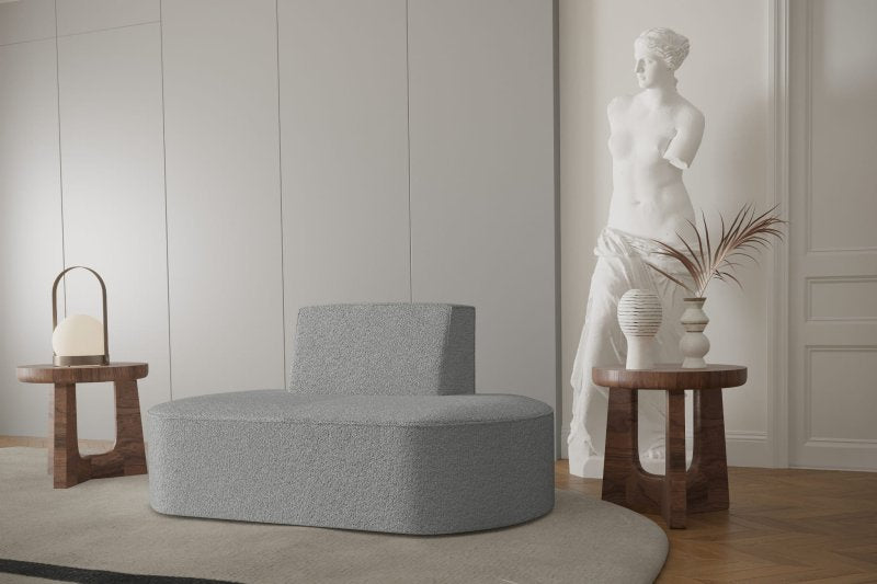 Dalia 1-Sitzer Grau Boucle Dekor