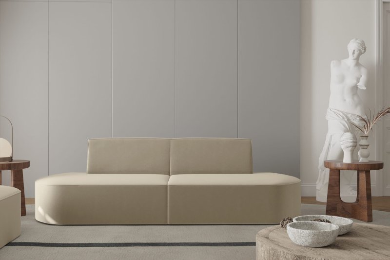 Dalia Sofa 2-Sitzer beige Dekor