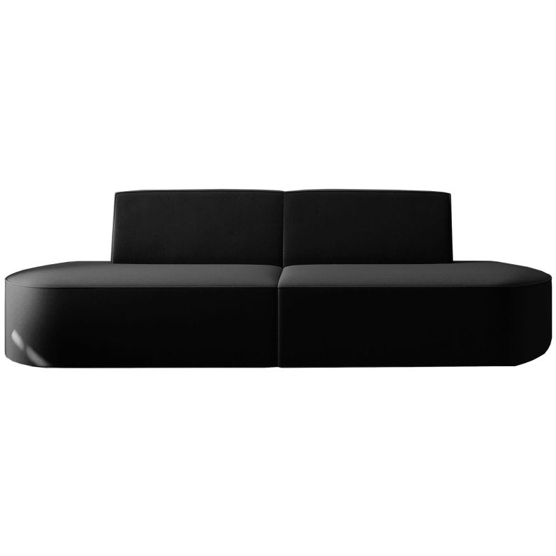 Dalia Sofa 2-Sitzer Schwarz Stoff