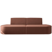 Dalia 2-Sitzer Sofa Velvet Rot Stoff