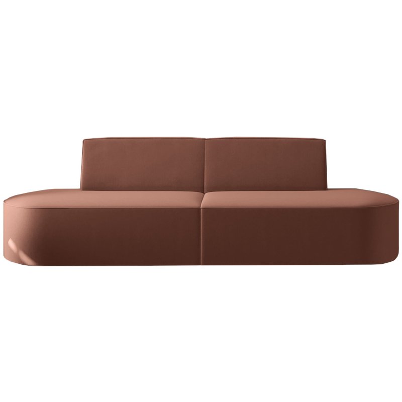Dalia 2-Sitzer Sofa Velvet Rot Stoff