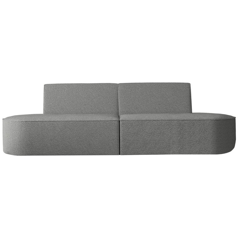 Dalia Sofa 2-Sitzer Grau Boucle Stoff