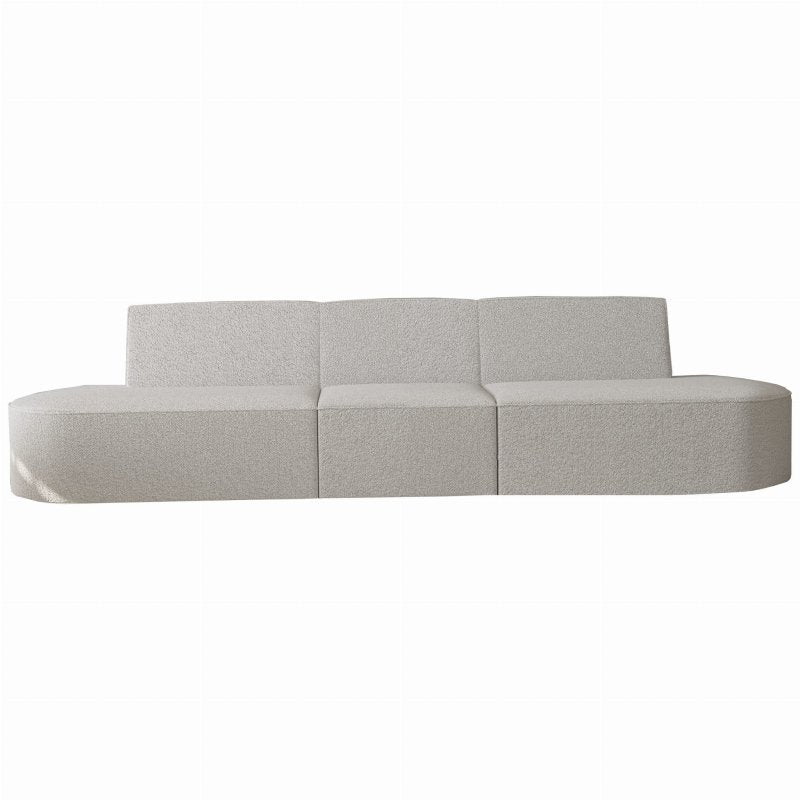 Dalia 3-Sitzer Sofa Creme Boucle Stoff