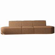 Dalia 3-Sitzer Sofa Kupfer Orange Boucle Stoff