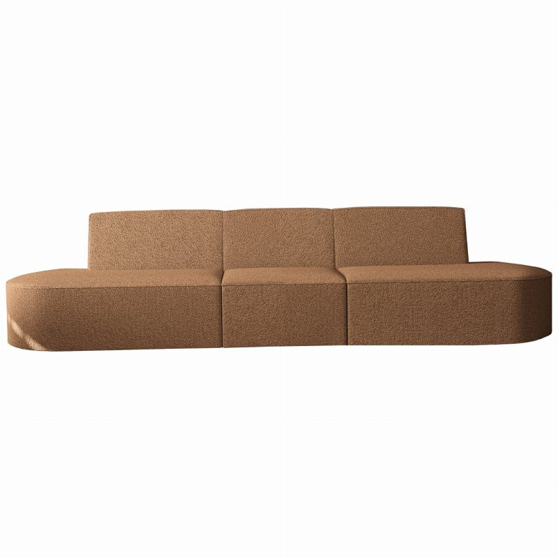 Dalia 3-Sitzer Sofa Kupfer Orange Boucle Stoff
