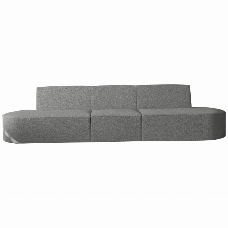 Dalia 3-Sitzer Sofa Grau Boucle Stoff