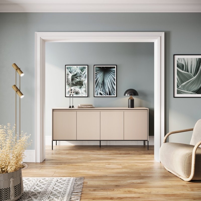 Kommode TREND 4 Sandbeige Dekor