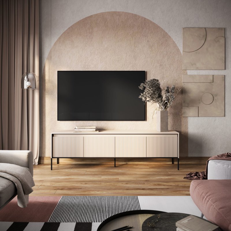 TV-Schrank TREND 6 Sandbeige Dekor