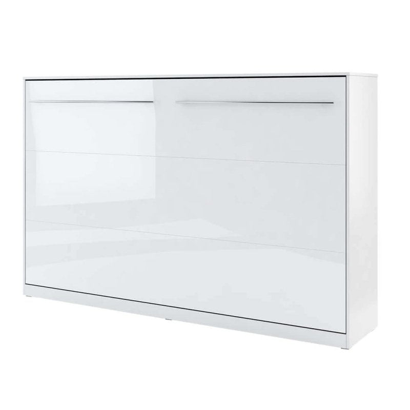 Wandklappbett Concept Pro 5 120x200 Horizontal Weiß Hochglanz
