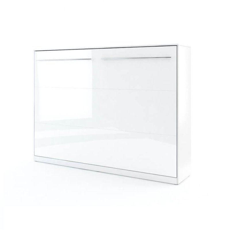 Wandklappbett Concept Pro 4 140x200 Horizontal Weiß Hochglanz