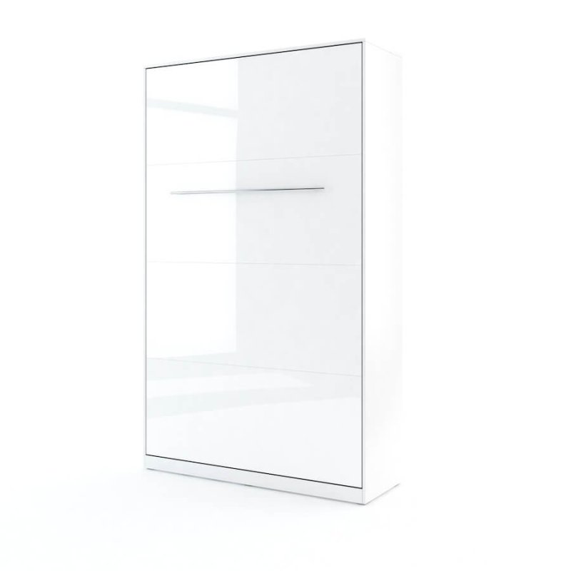 Wandklappbett Concept Pro 2 120x200 Vertikal Lenart Bett Weiß Hochglanz