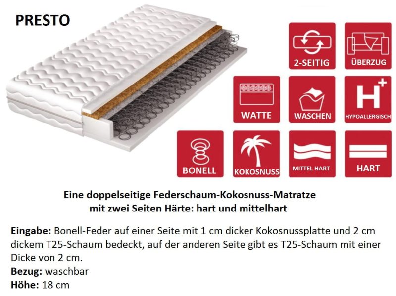Wandklappbett Concept Pro 2 120x200 Vertikal Lenart Bett Weiß und Weiß Hochglanz