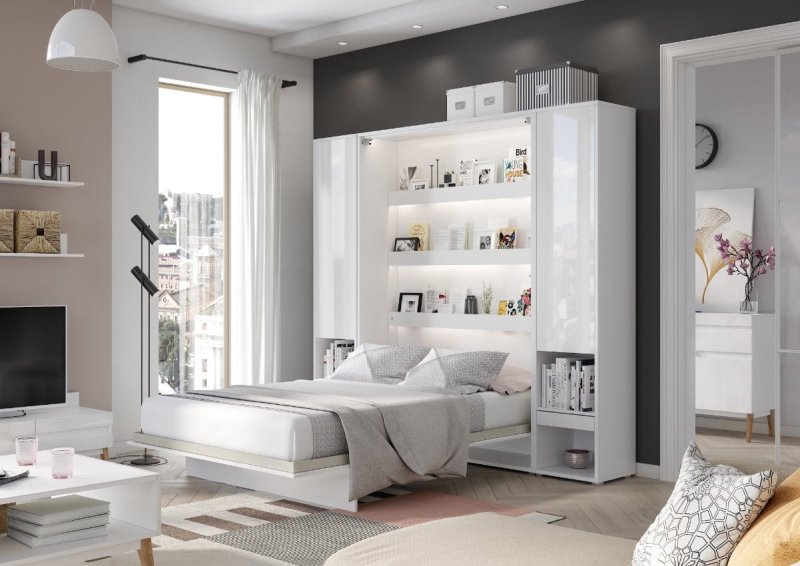 Wandklappbett Bed Concept 180x200 Vertikal Concept Lenart Bett