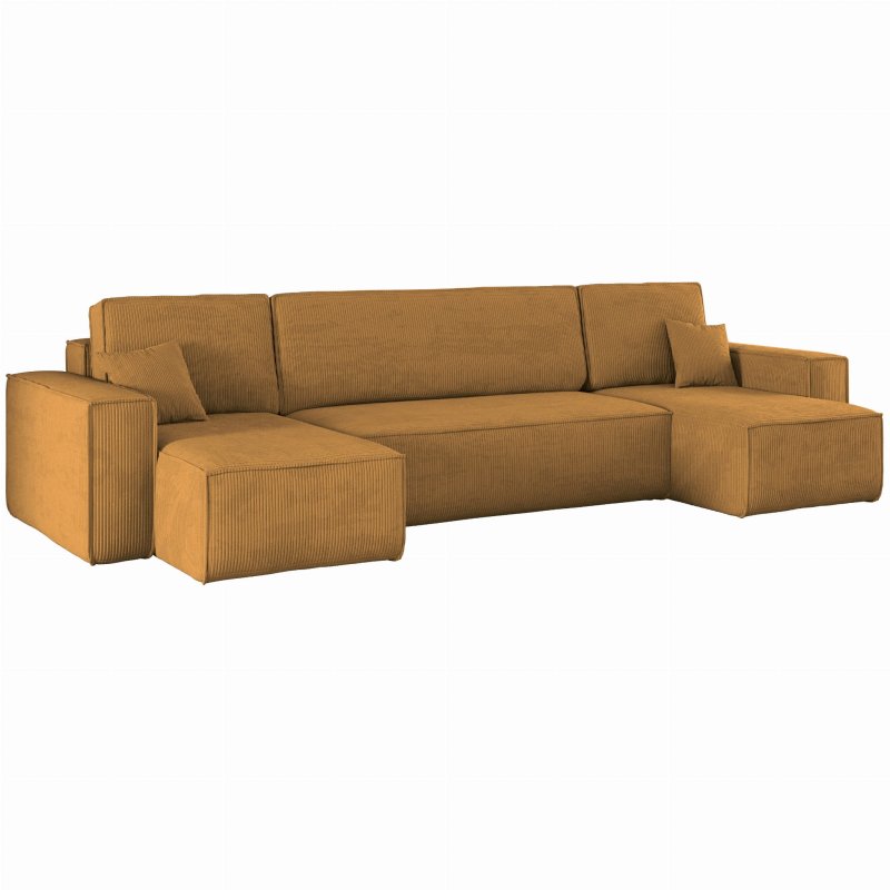 Ecksofa KARL U Senf Poso 01