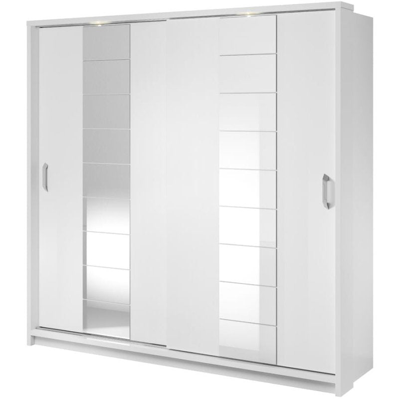 Kleiderschrank ARTI 14 mit zwei Schiebetüren, Spiegeln und Beleuchtung LENART
