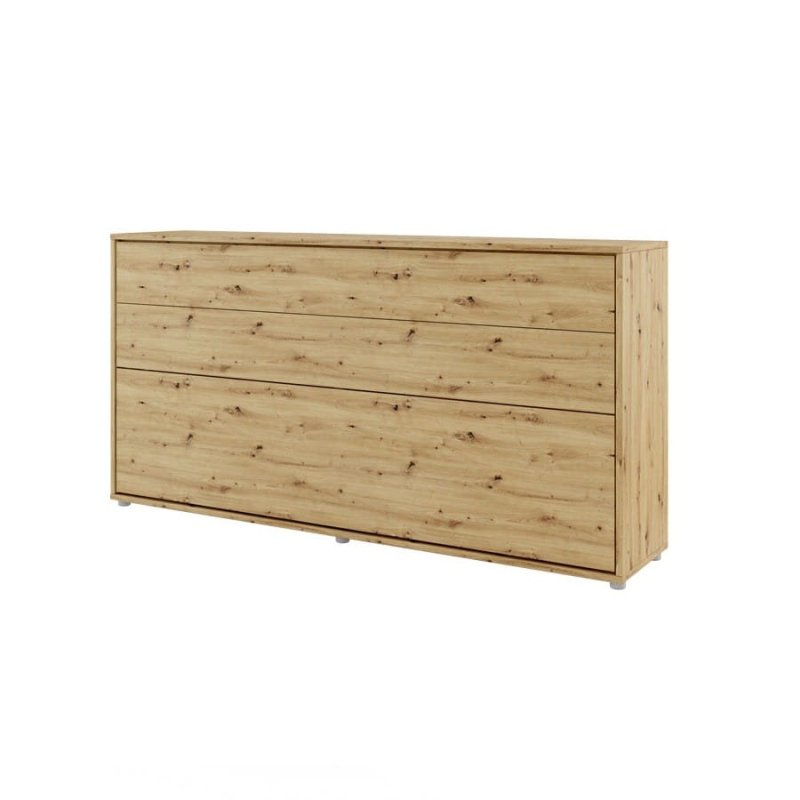 Wandklappbett Bed Concept 90x200 Horizontal Lenart Bett Grau und Eiche Artisan