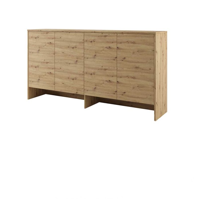 Wandklappbett Bed Concept 90x200 Horizontal Lenart Bett Grau und Eiche Artisan