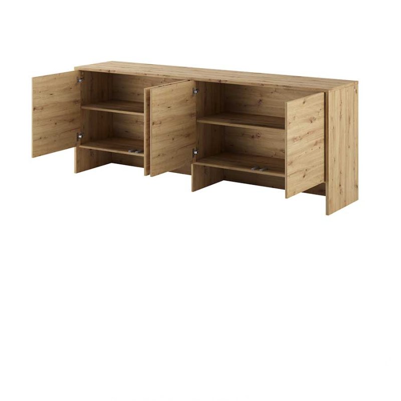 Wandklappbett Bed Concept 120x200 Horizontal Lenart Bett Grau und Eiche Artisan