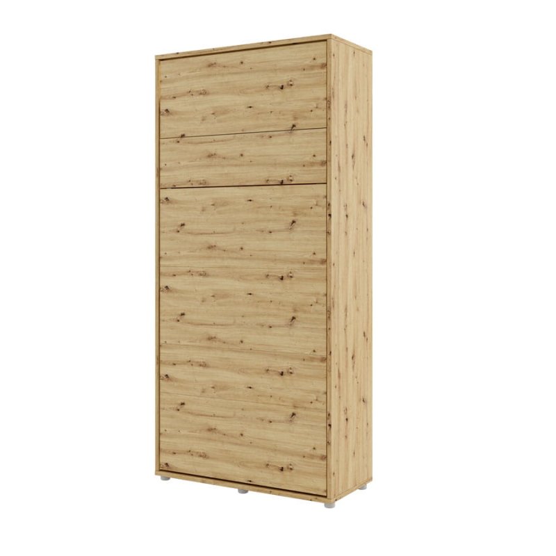 Wandklappbett Bed Concept 90x200 Vertikal Concept Lenart Bett Grau und Eiche Artisan