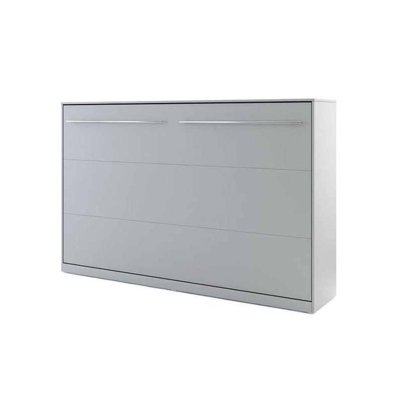 Wandklappbett Concept Pro 5 120x200 Horizontal Lenart Bett Grau und Eiche Sonoma