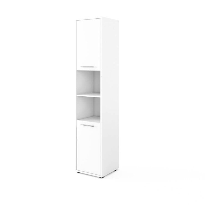 Wandklappbett Concept Pro 2 120x200 Vertikal Lenart Bett Weiß und Weiß Hochglanz