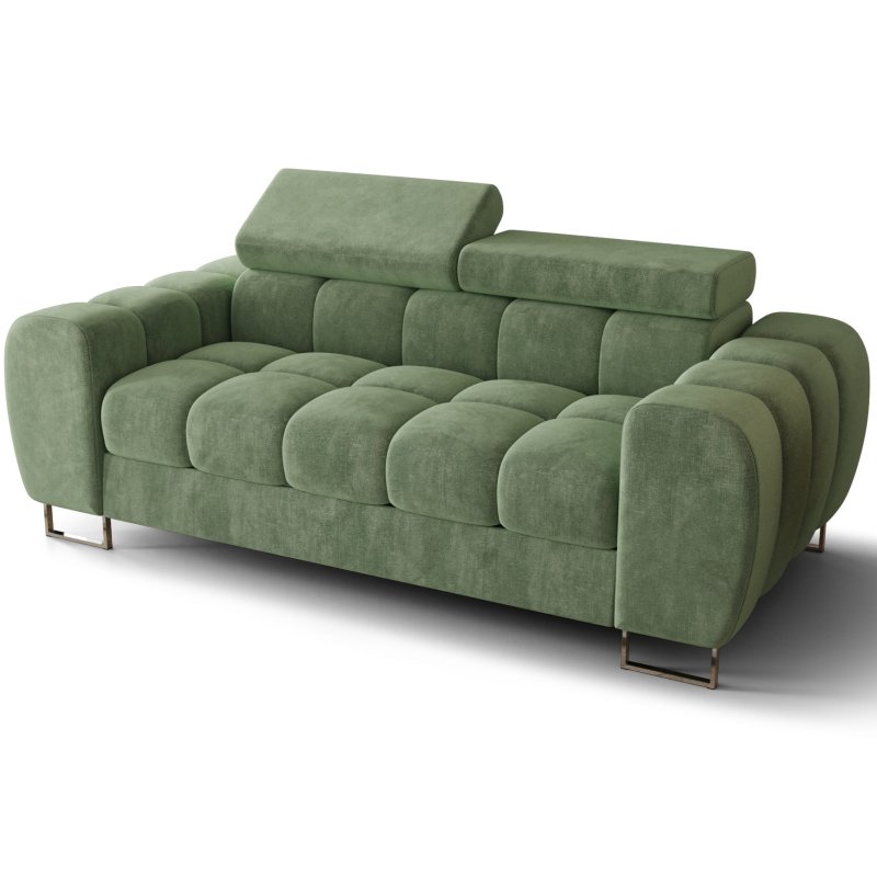 Terra 33 Aspen II, Sofa ASPEN II 2-Sitzer 195 cm verstellbare Kopfstützen Grün