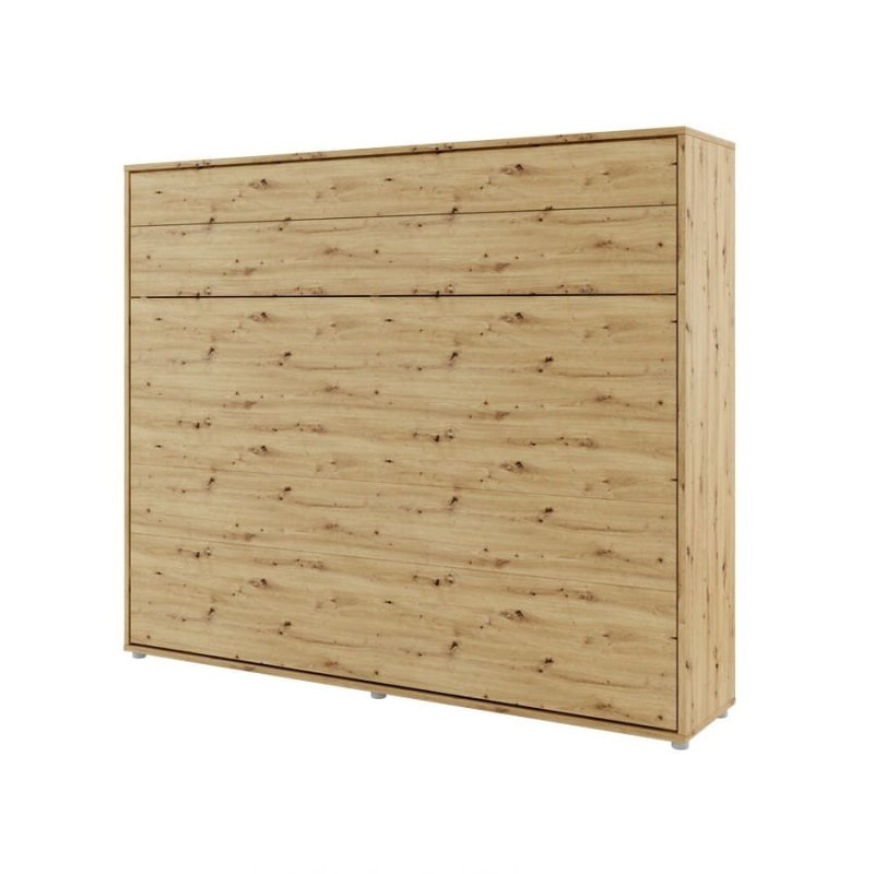 Wandklappbett Bed Concept 160x200 Horizontal Lenart Bett Eiche Grau