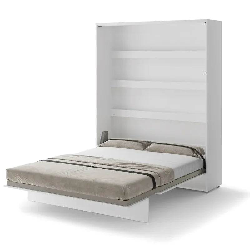 Wandklappbett 160x200 Vertikal BED CONCEPT Schrankbett Weiß BC-12