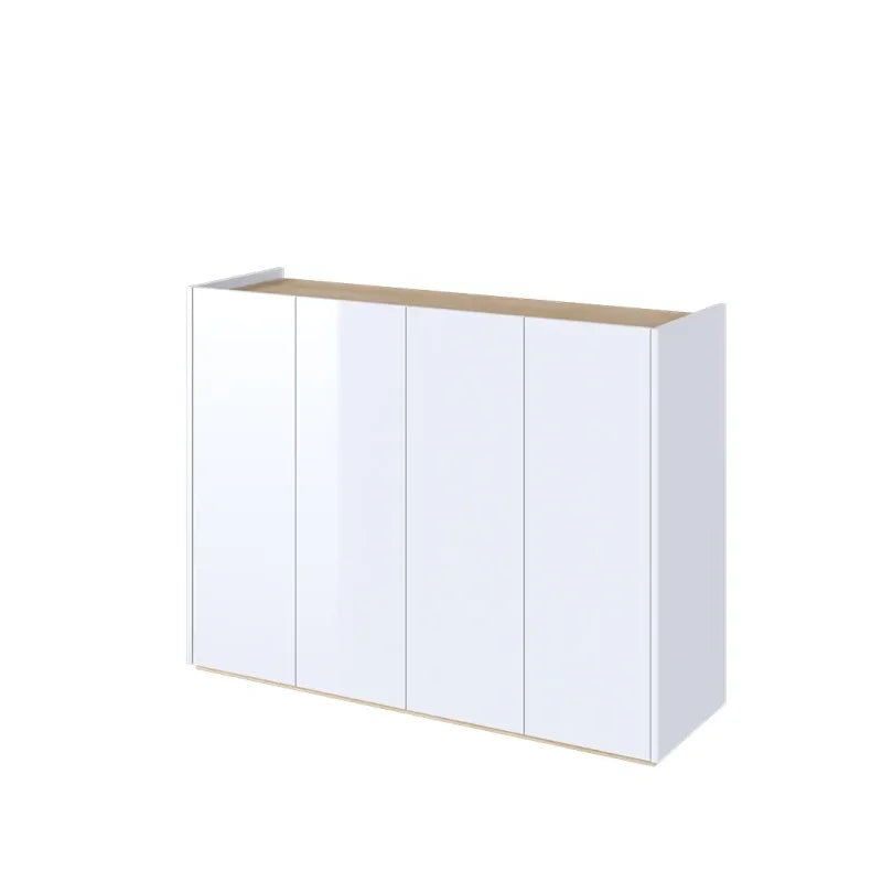 Kommode EASY Schrank mit LEDs EA-02 Weiß Hochglanz / Eiche