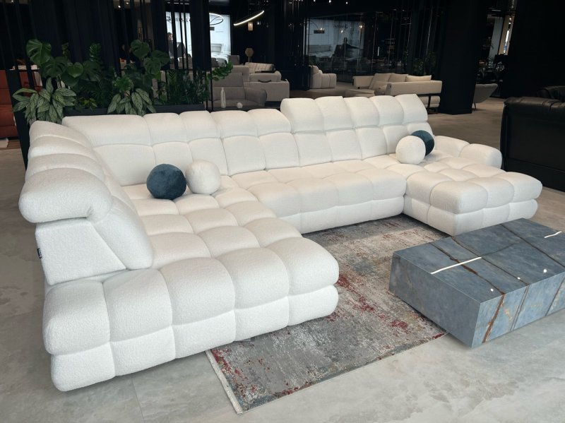 Wohnlandschaft TOLLO XL Ecksofa mit Schlaffunktion Bettkasten