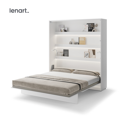 Wandklappbett Lenart BED CONCEPT 180x200 Vertikal Schrankbett Weiß BC-13