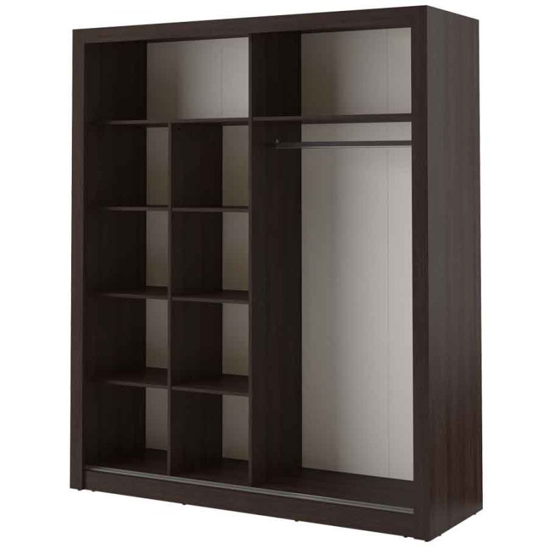 Kleiderschrank ARTI 8 mit zwei Schiebetüren und Spiegeln LENART