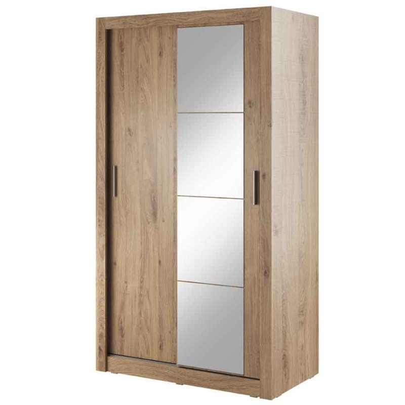 Kleiderschrank ARTI 6 mit zwei Schiebetüren und Spiegel LENART