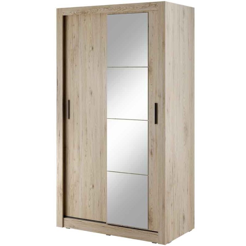 Kleiderschrank ARTI 6 mit zwei Schiebetüren und Spiegel LENART