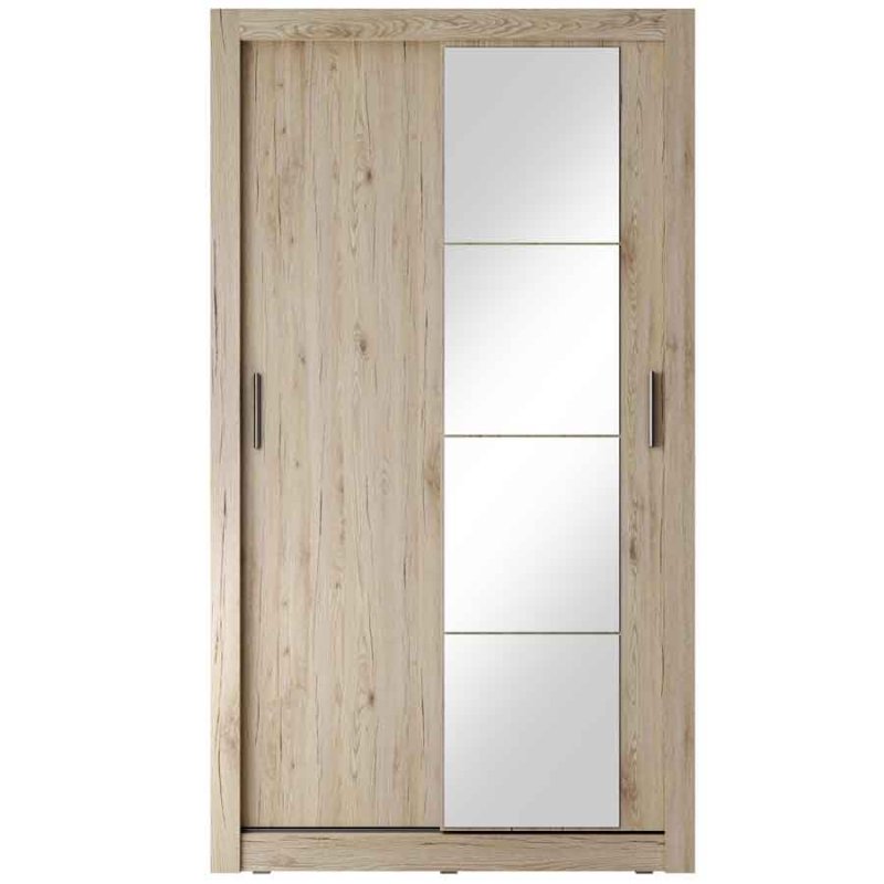 Kleiderschrank ARTI 6 mit zwei Schiebetüren und Spiegel LENART