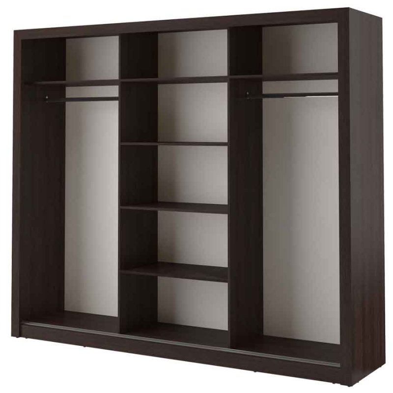 Kleiderschrank ARTI 2 mit drei Schiebetüren und Spiegeln LENART