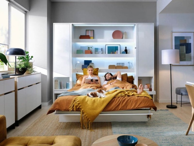 Wandklappbett Bed Concept 140x200 Vertikal Concept Lenart Bett