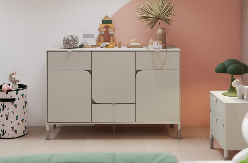 Kommode Lenart HARMONY HR-06 Kaschmir/Trüffel