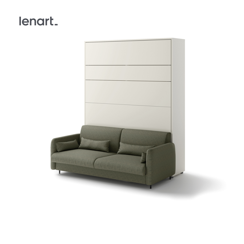 Sofa Lenart BED CONCEPT 19 für Wandklappbett BC-12 Vertikal 160x200 cm Grün 1
