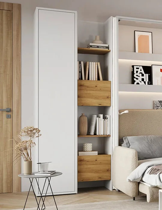 Bücherregal für Schrankbett Lenart BED CONCEPT BC-23 Kashmir Beige/Eiche Nagano 4