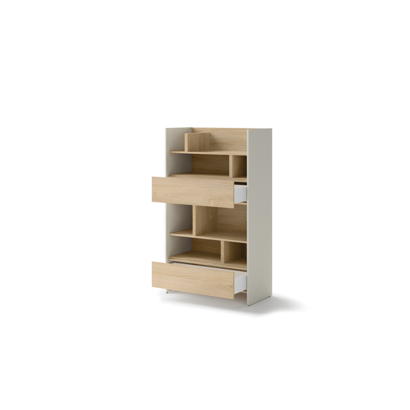 Kleines Bücherregal für Schrankbett Lenart BED CONCEPT BC-27 Kashmir Beige/Eiche Nagano 2