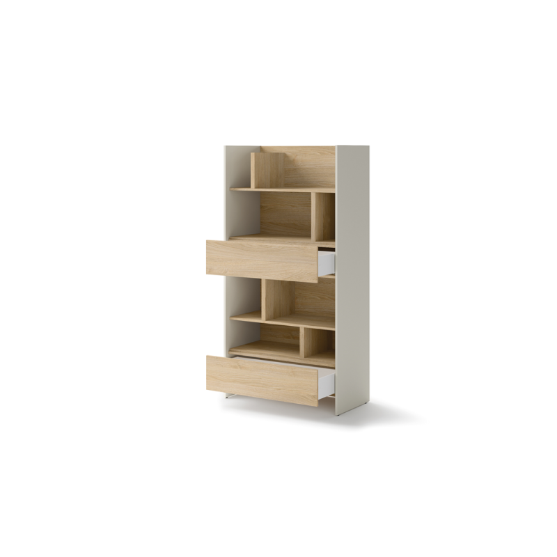 Kleines Bücherregal für Schrankbett Lenart BED CONCEPT BC-28 Kashmir Beige/Eiche Nagano 2