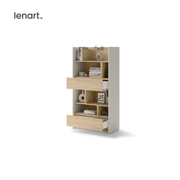 Kleines Bücherregal für Schrankbett Lenart BED CONCEPT BC-28 Kashmir Beige/Eiche Nagano