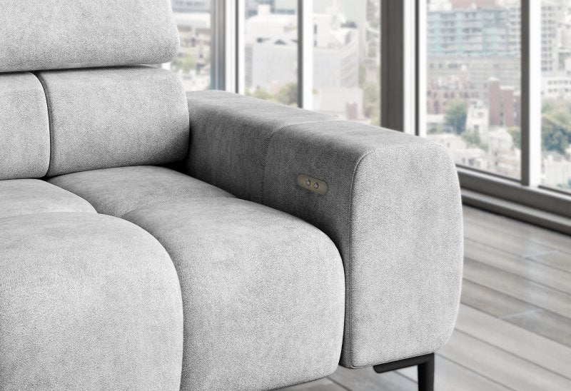 Ecksofa PLAZA L mit Relaxfunktion und Sitztiefenverstellung Elektrisch Sofa