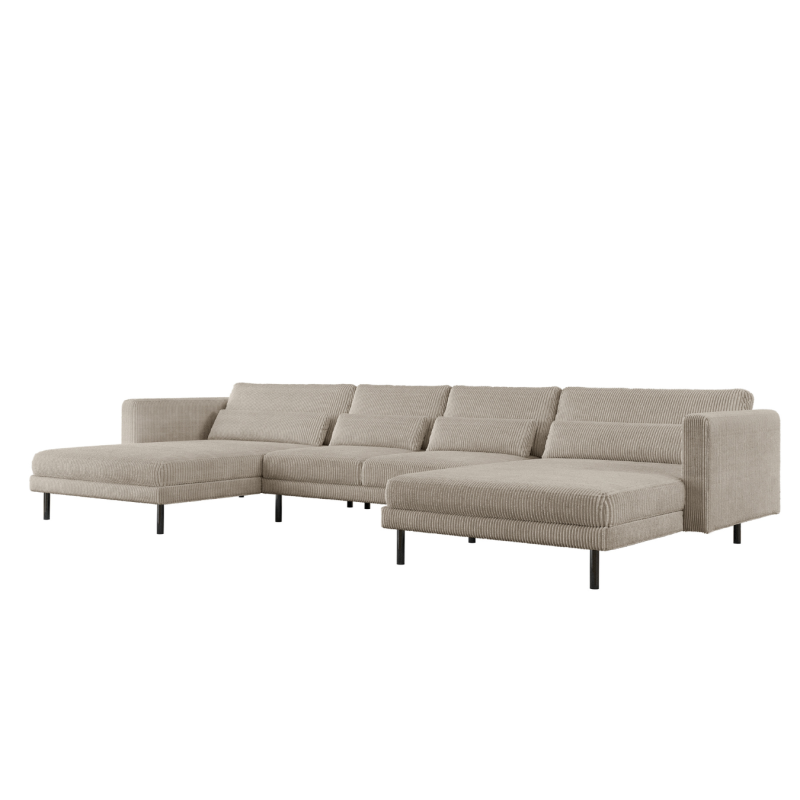 Modulares Ecksofa DANI U in U-Form aus Cordstoff POSO – großes Familiensofa für modernes Wohnzimmer, Poso 100.png