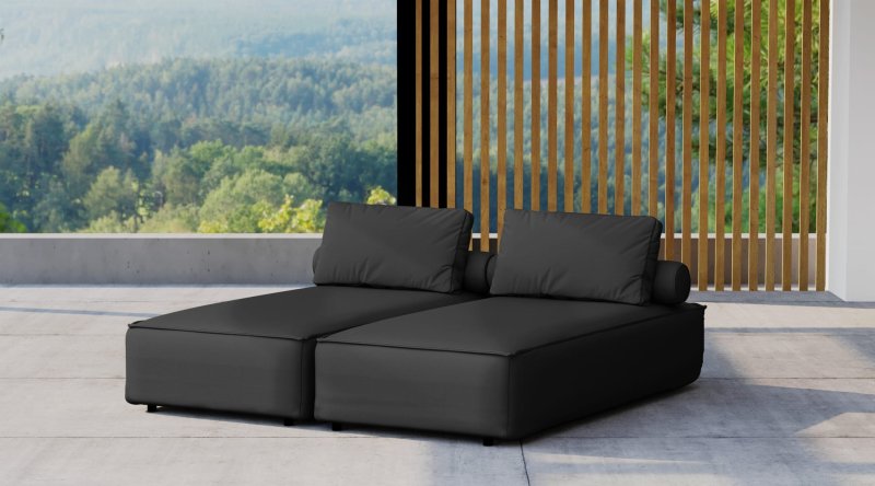 Doppel-Chaiselongue PATIO ODYSSEY_black