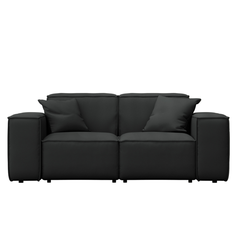 PATIO 2-Sitzer Gartensofa wetterfest Odyssey Stoff Schwarz.png